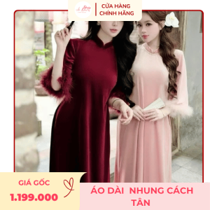 Áo dài nhung cách tân