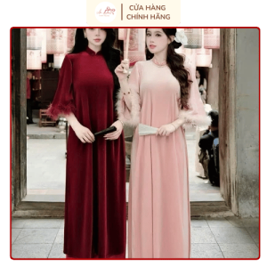 Áo dài nhung cách tân