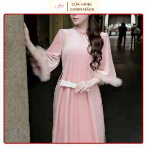 Áo dài nhung cách tân